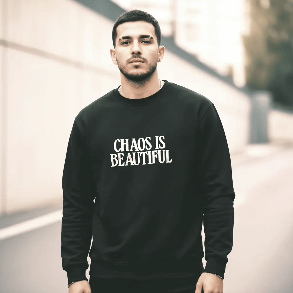 SYN3R CHAOS SWEATSHIRT - Black - SYN3R
