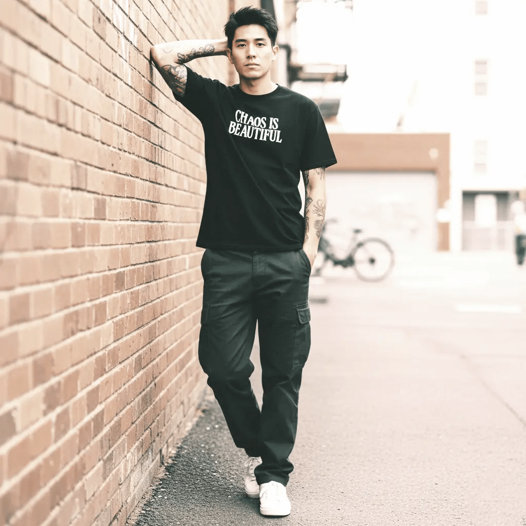 SYN3R CHAOS T-SHIRT - Black | Classic Unisex Style - SYN3R