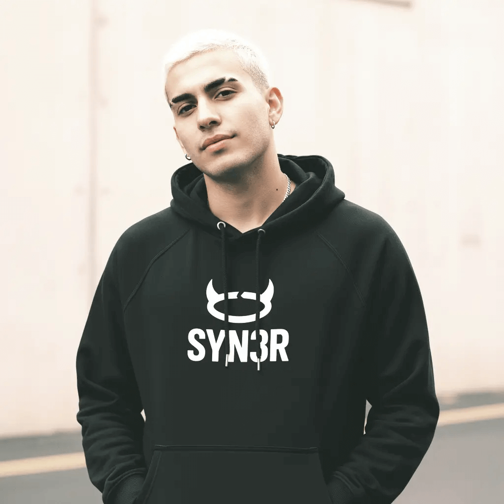 SYN3R HOODIE - Black | Stylish Comfort - SYN3R