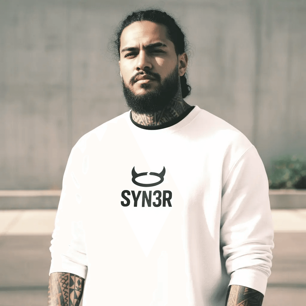SYN3R SWEATSHIRT - White - SYN3R