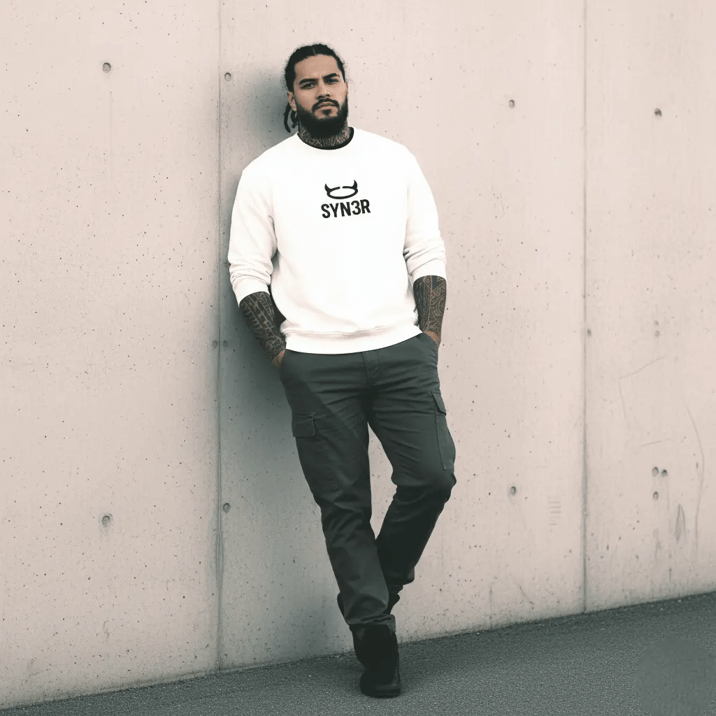 SYN3R SWEATSHIRT - White - SYN3R