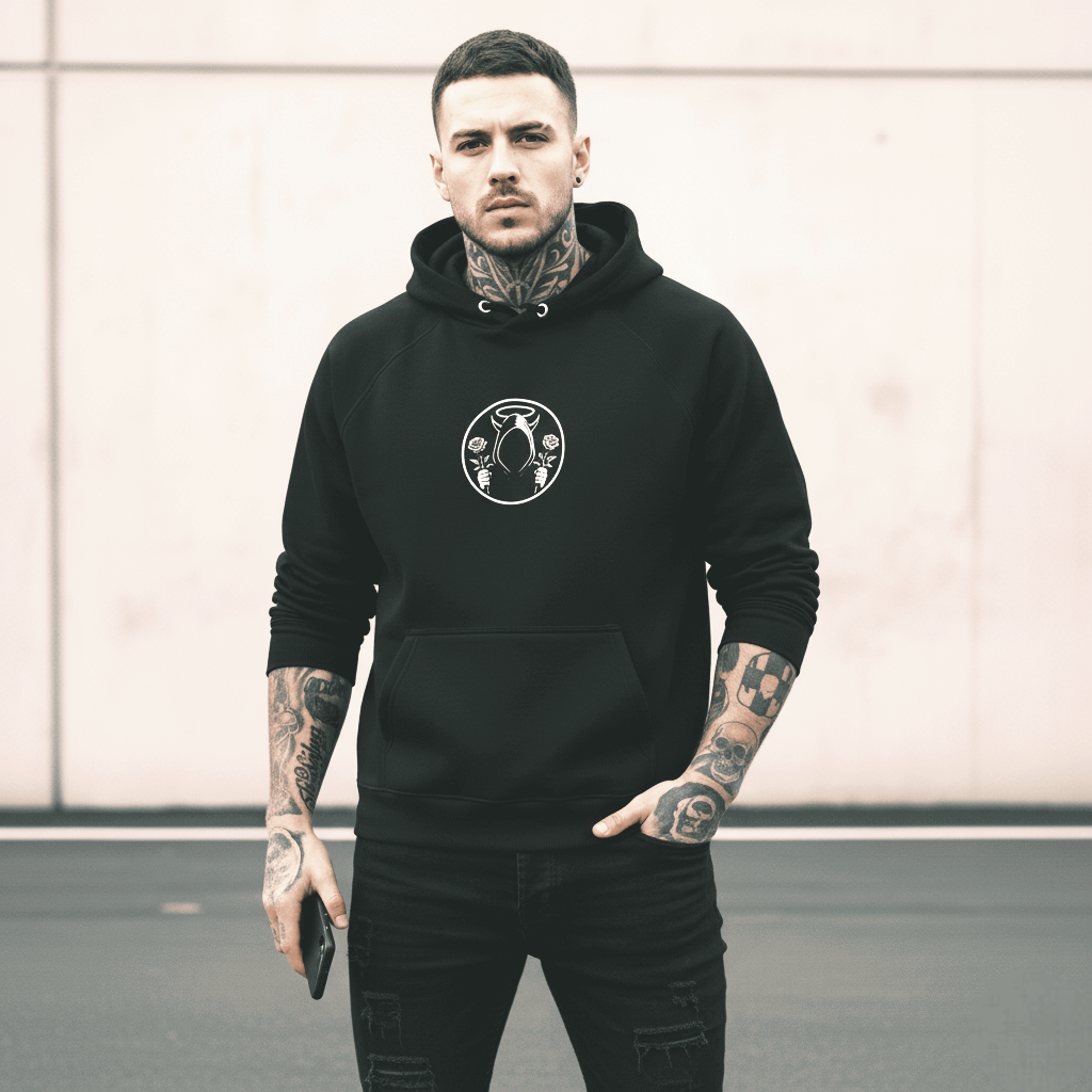 SYN3R SHADOW HOODIE - Black: Comfort Meets Style - SYN3R