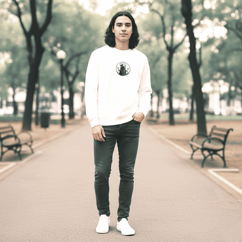 SYN3R SHADOW SWEATSHIRT - White - SYN3R