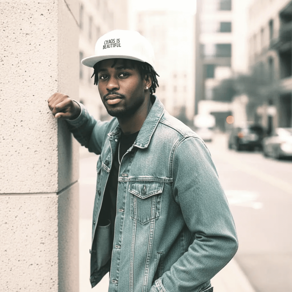 SYN3R CHAOS SNAPBACK CAP - White - SYN3R